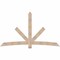 Ekena Millwork Alberta Smooth Timber Gable Bracket, Douglas Fir, 96"W x 56"H x 1 1/2"D x 5 1/2"F, 14/12 Pitch GBW096X56X0206ALB00SDF - alternate 1